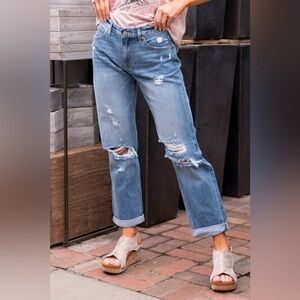 KanCan “Lowell” High Rise Distressed Boyfriend Jeans Size 9/28